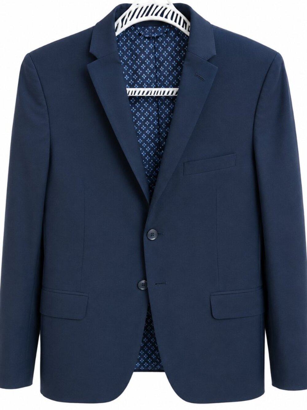 Tallia Boys Navy Wool Blend Blazer Sport Coat Size 16 Formal Jacket